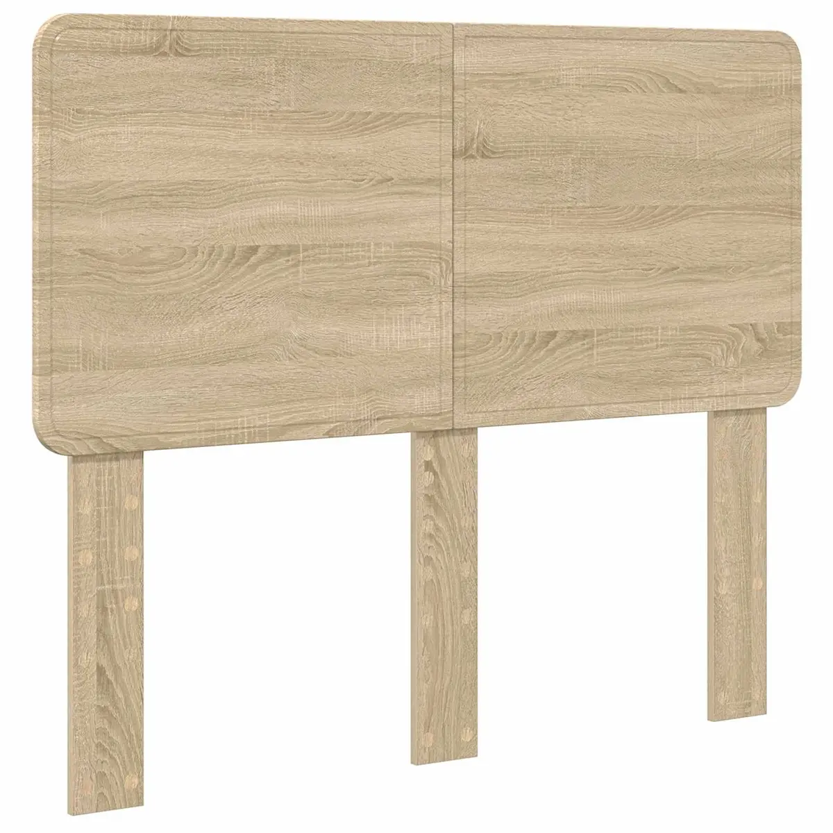 Bed Frame Engineered Wood 135 x 190 cm Sonoma Oak