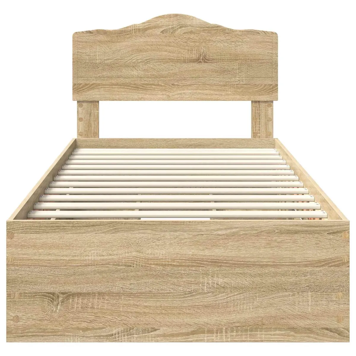 Engineered Wood Bed Frame with Storage Drawer 90 x 190 cm