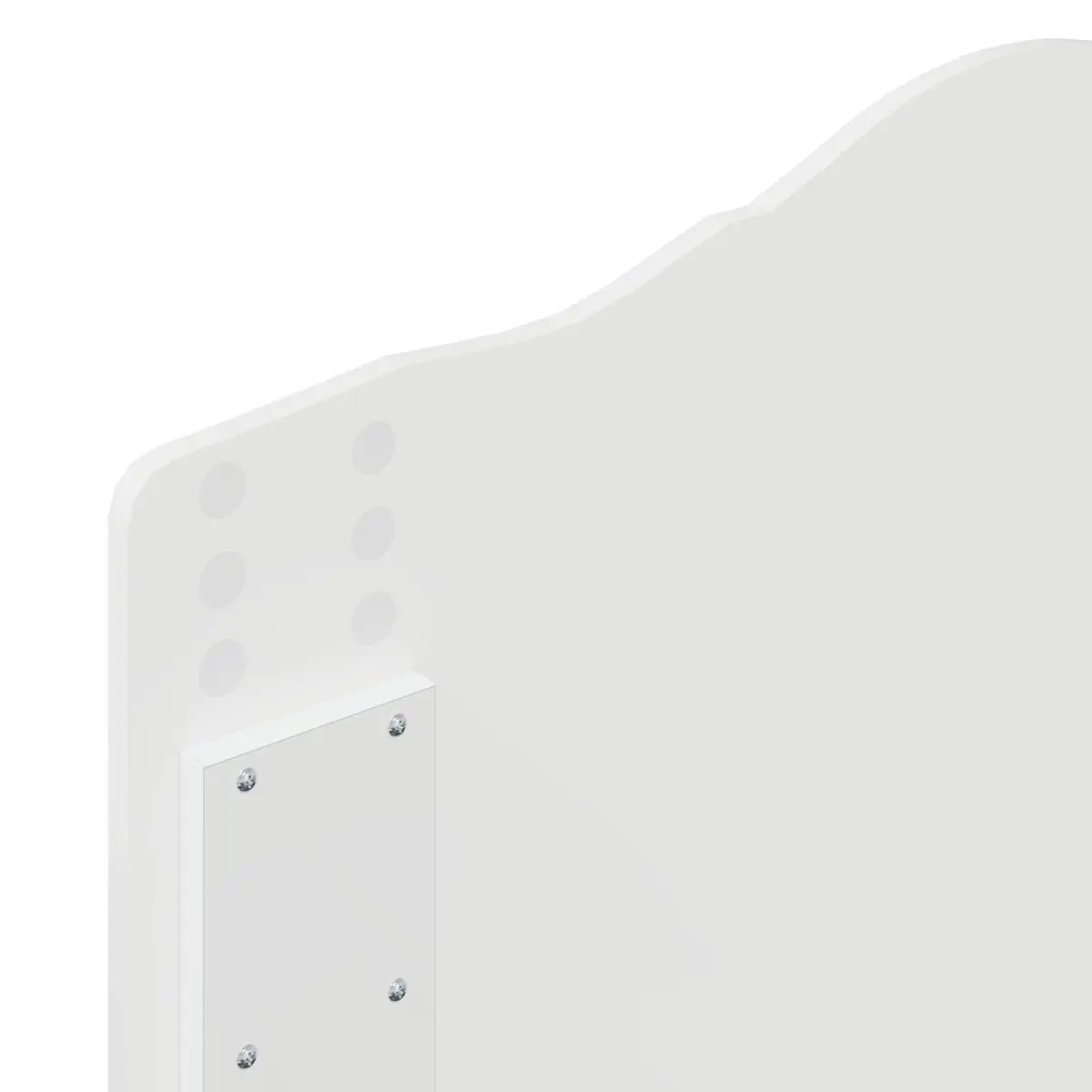 White Storage Bed with Headboard 90 x 190 cm
