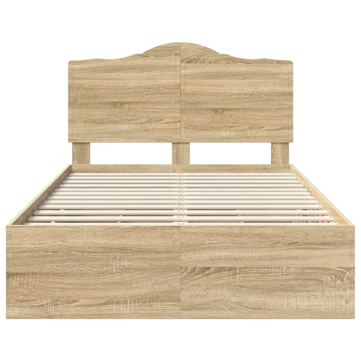 Bed Frame with Storage Drawer in Sonoma Oak