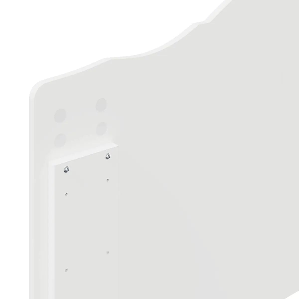 White Storage Bed with Headboard 90 x 190 cm
