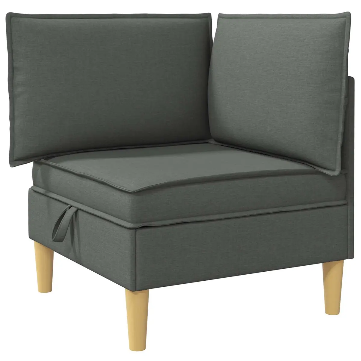 5-Piece Modular Sofa Set with Storage in Grey