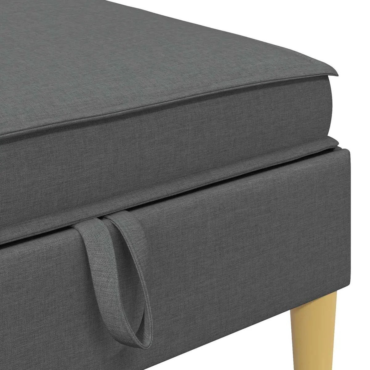 5-Piece Modular Sofa Set with Storage in Grey