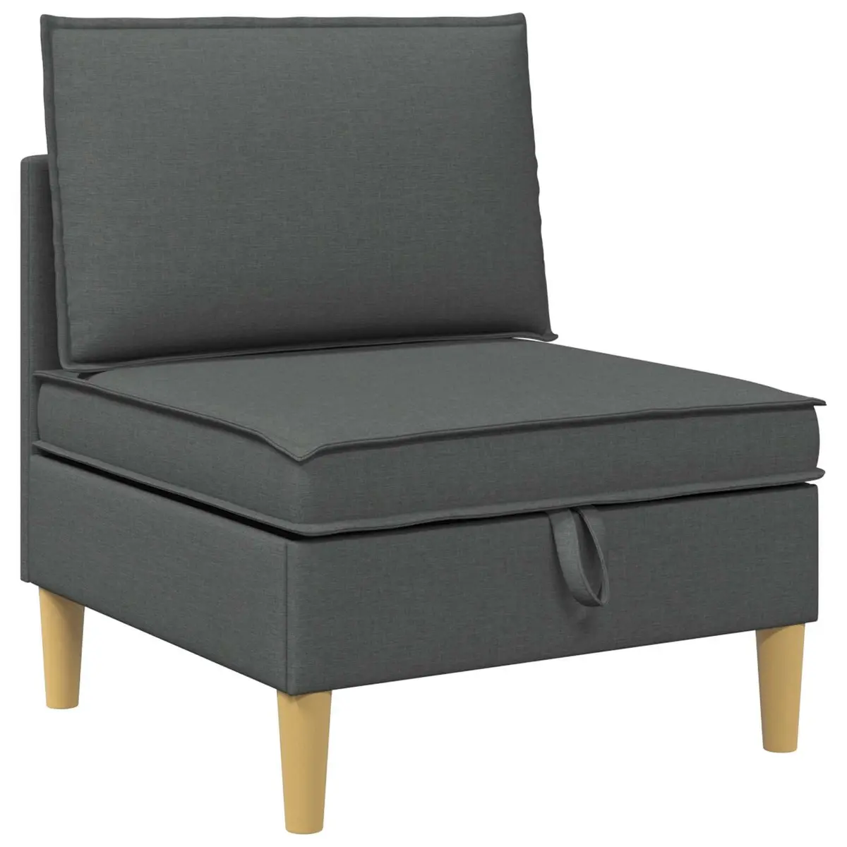 Modular Sofa Set 6 Pieces in Grey with Ample Storage Options