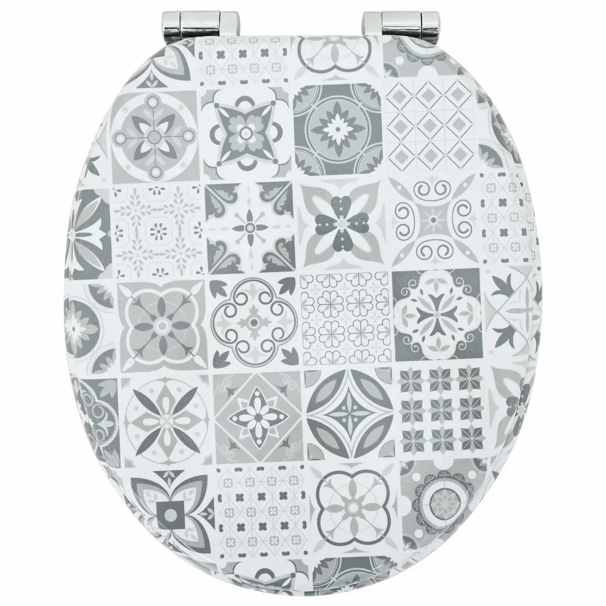 Blue White Soft-Close Toilet Seat 2 Pack