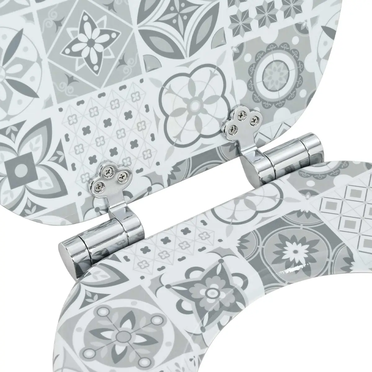 Blue White Soft-Close Toilet Seat 2 Pack