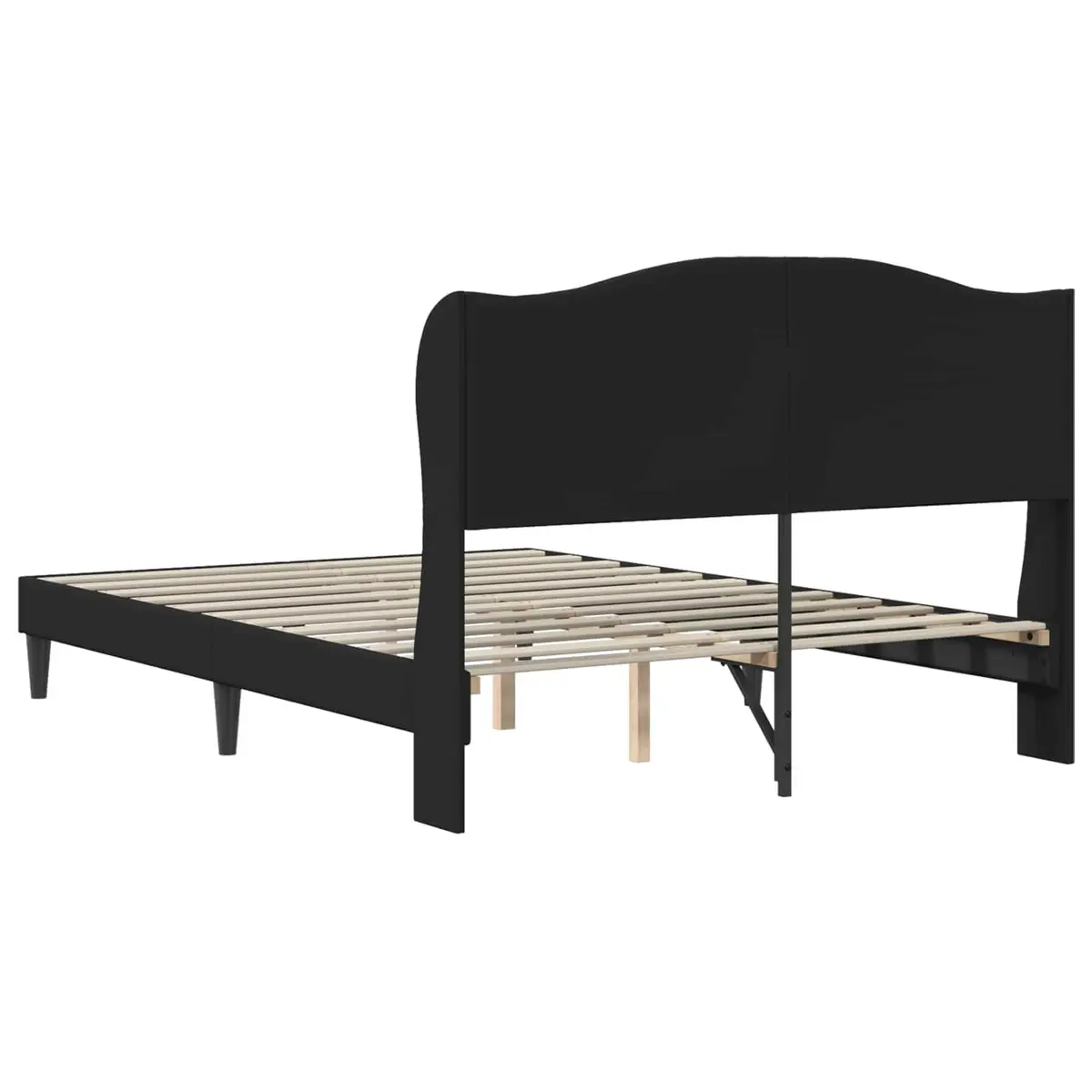 Faux Leather Queen Bed Frame with Headboard