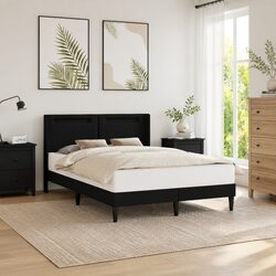Sturdy Bed Frame with Integrated LED Strip Lights