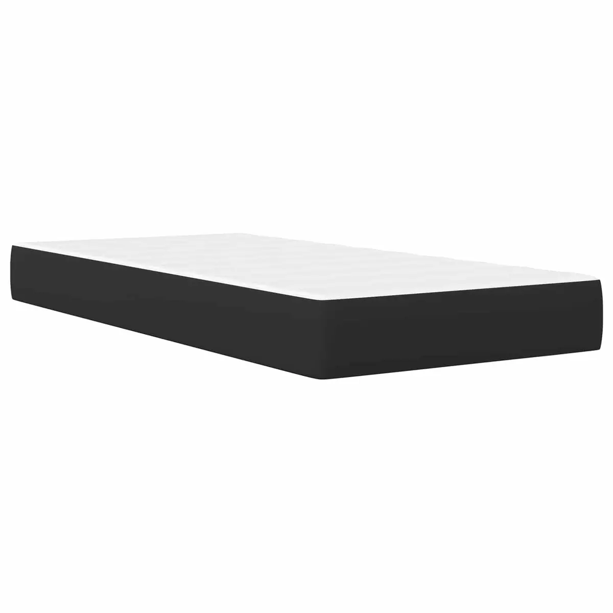Black Bed Frame with LED Strip Lights 90 x 190 cm