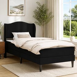 Durable Modern Bed Frame with Padded Headboard 90x190cm