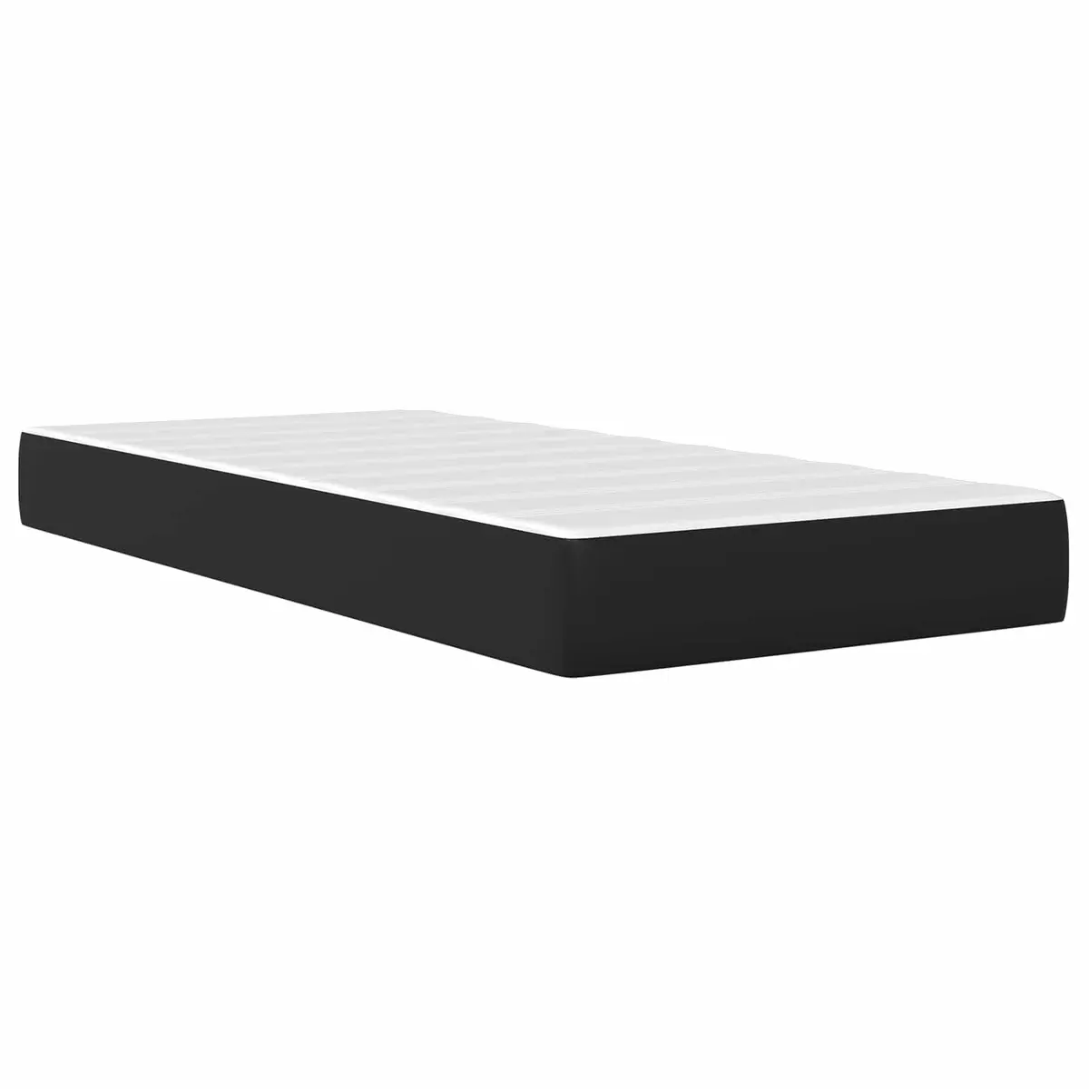 Bed Frame with Integrated Mattress Black 107 x 203 cm