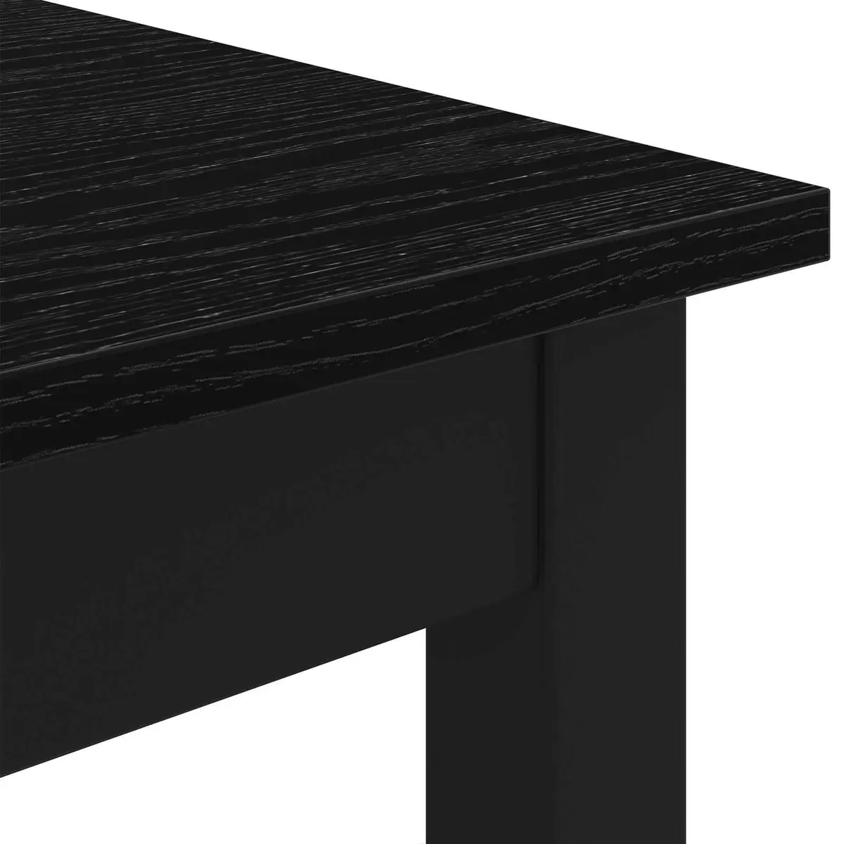 Rectangular Black Standing Bar Table for Kitchen & Dining
