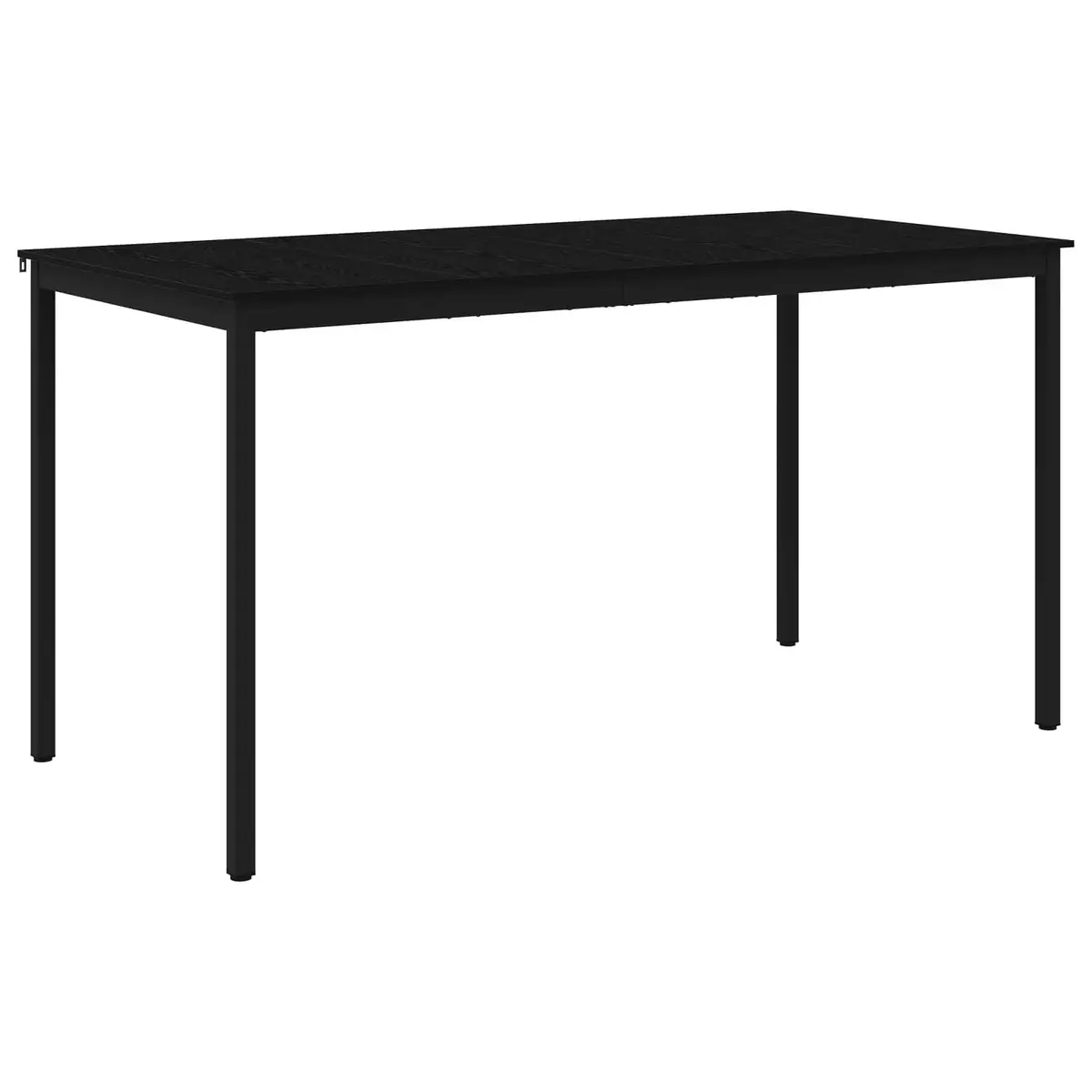 Standing Bar Table Rectangular Black Engineered Wood Kitchen Dining Room Modern
