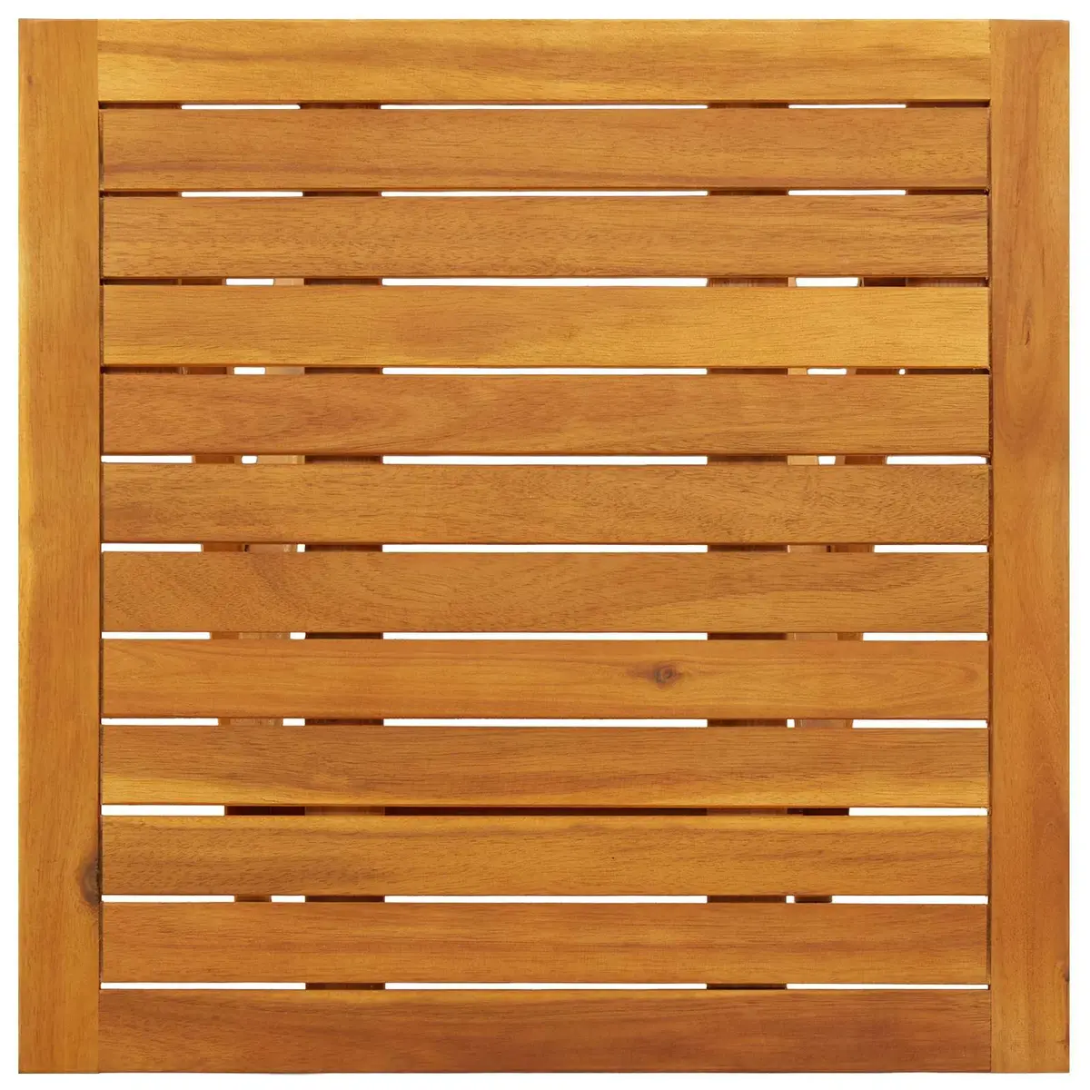 Reclining Sun Lounger Solid Acacia Wood 3 Piece Brown