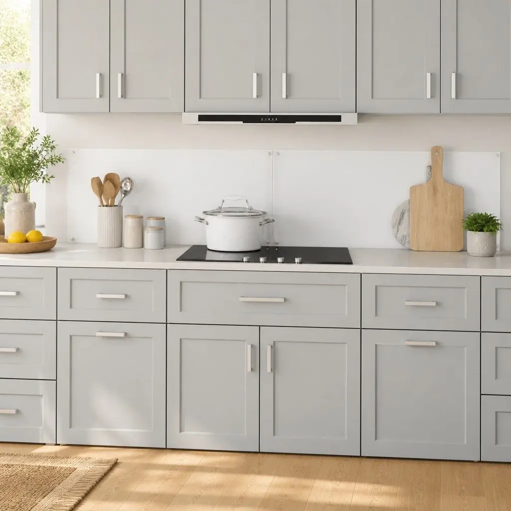 Tempered Glass Kitchen Backsplash 90 x 40 cm 2 Pieces