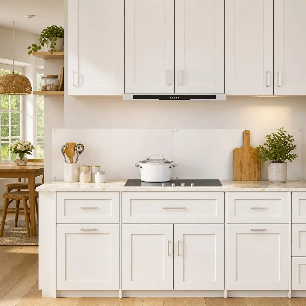 Tempered Glass Kitchen Backsplash 2 Pcs 100 x 40 cm