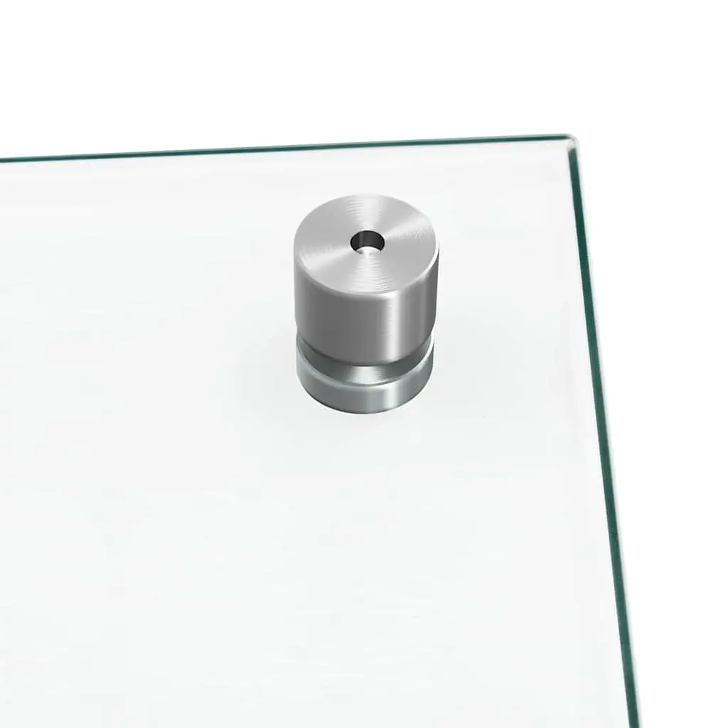 Kitchen Splashback Tempered Glass 100 x 40 cm Transparent 2 Pcs