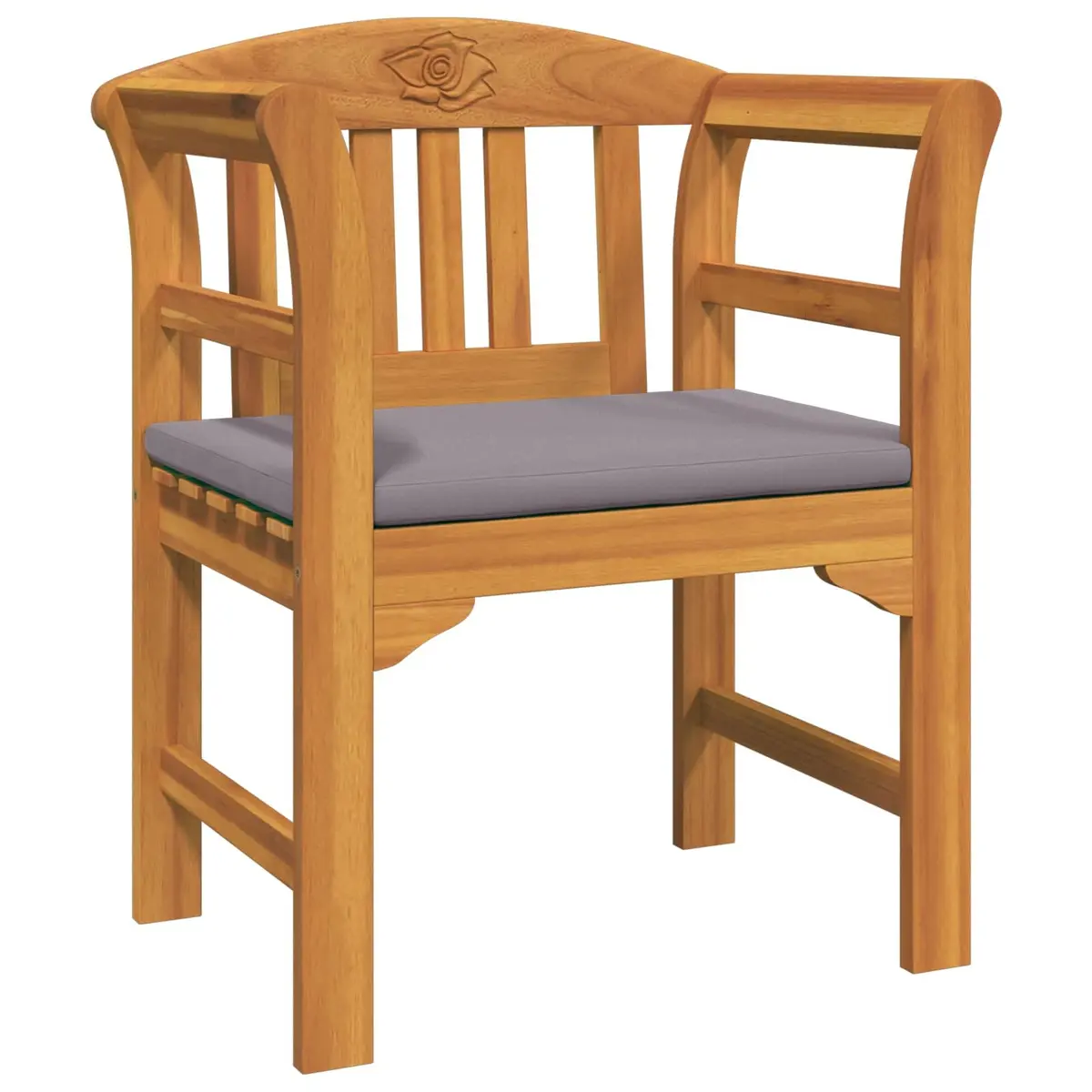 Outdoor Lounge Set Solid Acacia Wood 4 Pieces Brown