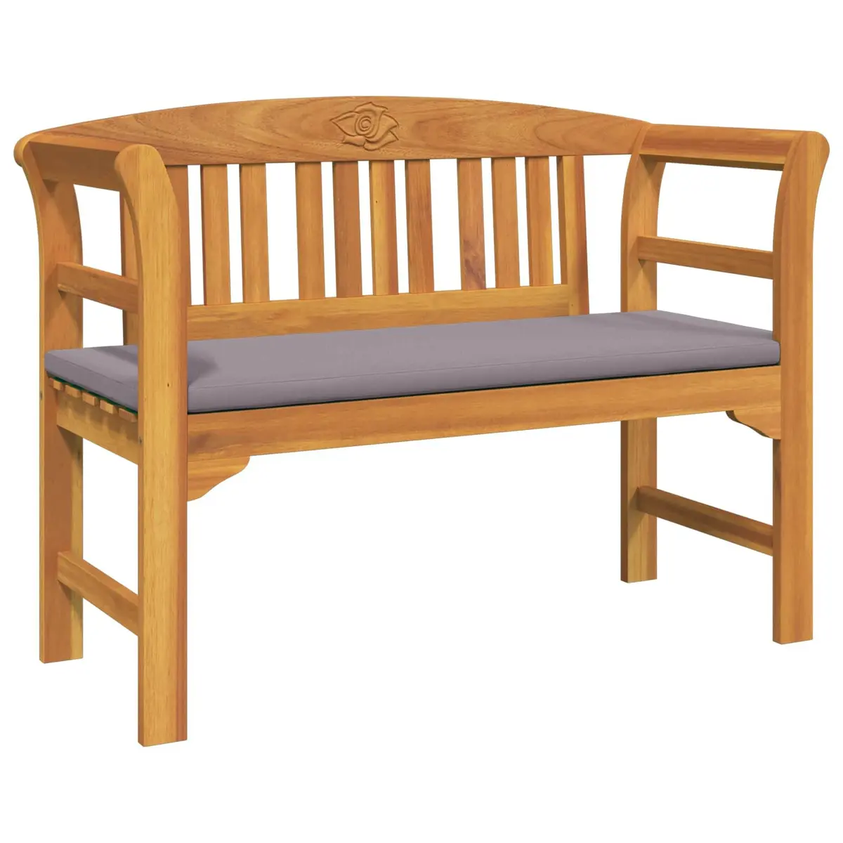 Outdoor Lounge Set Solid Acacia Wood 4 Pieces Brown