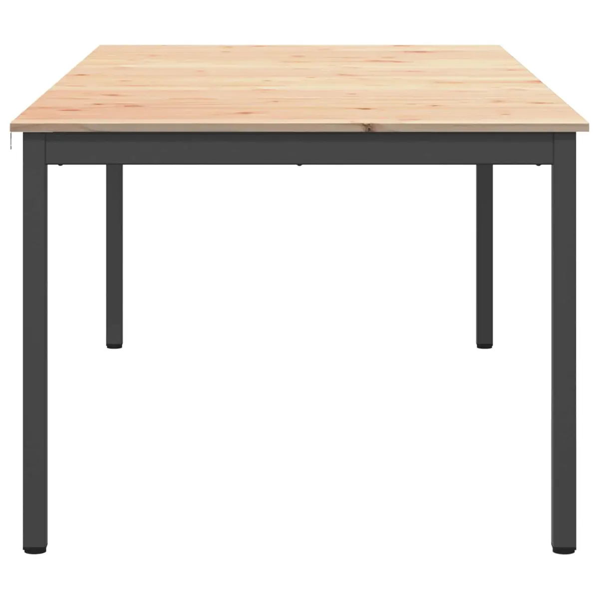 Dining Table 200 x 100 x 75 cm Kitchen Room Furniture Solid Pine Wood Natural