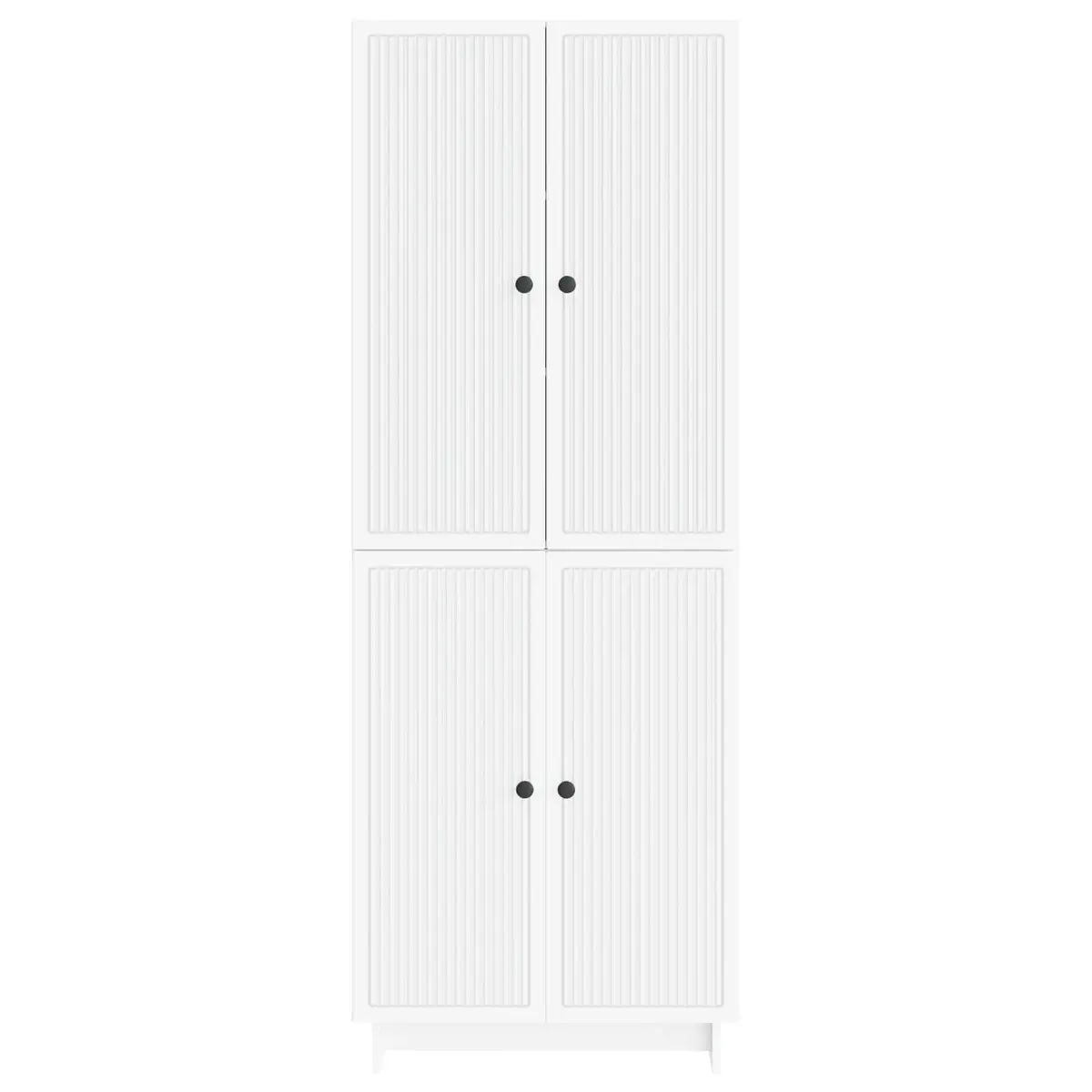 Cabinet Set 2 pcs White 66 x 34.5 x 90 cm Storage Furniture Shelves Drawers