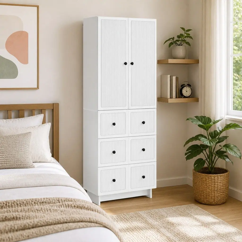 2-Piece Cabinet Set for Indoor and Outdoor Use