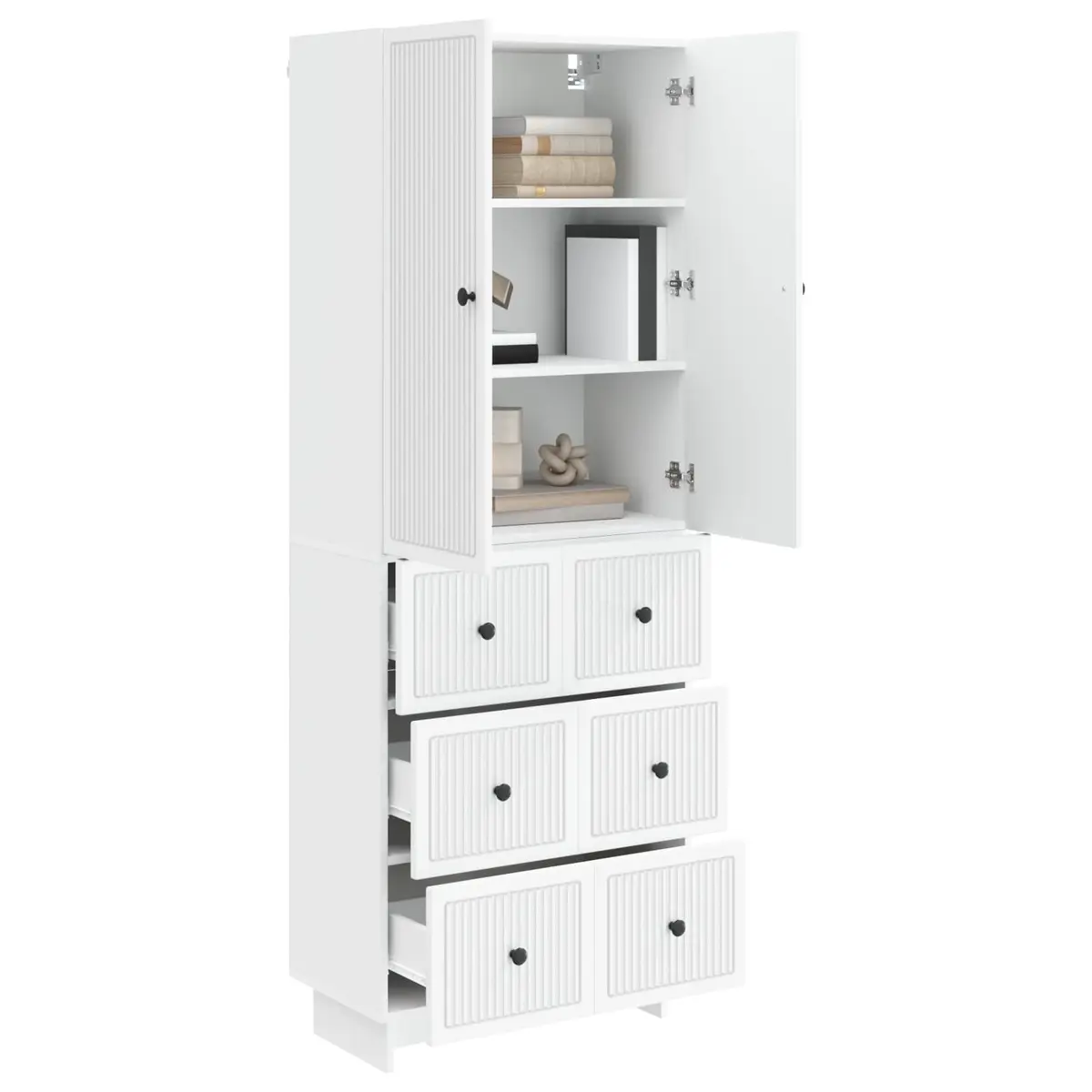 2-Piece Cabinet Set for Indoor and Outdoor Use