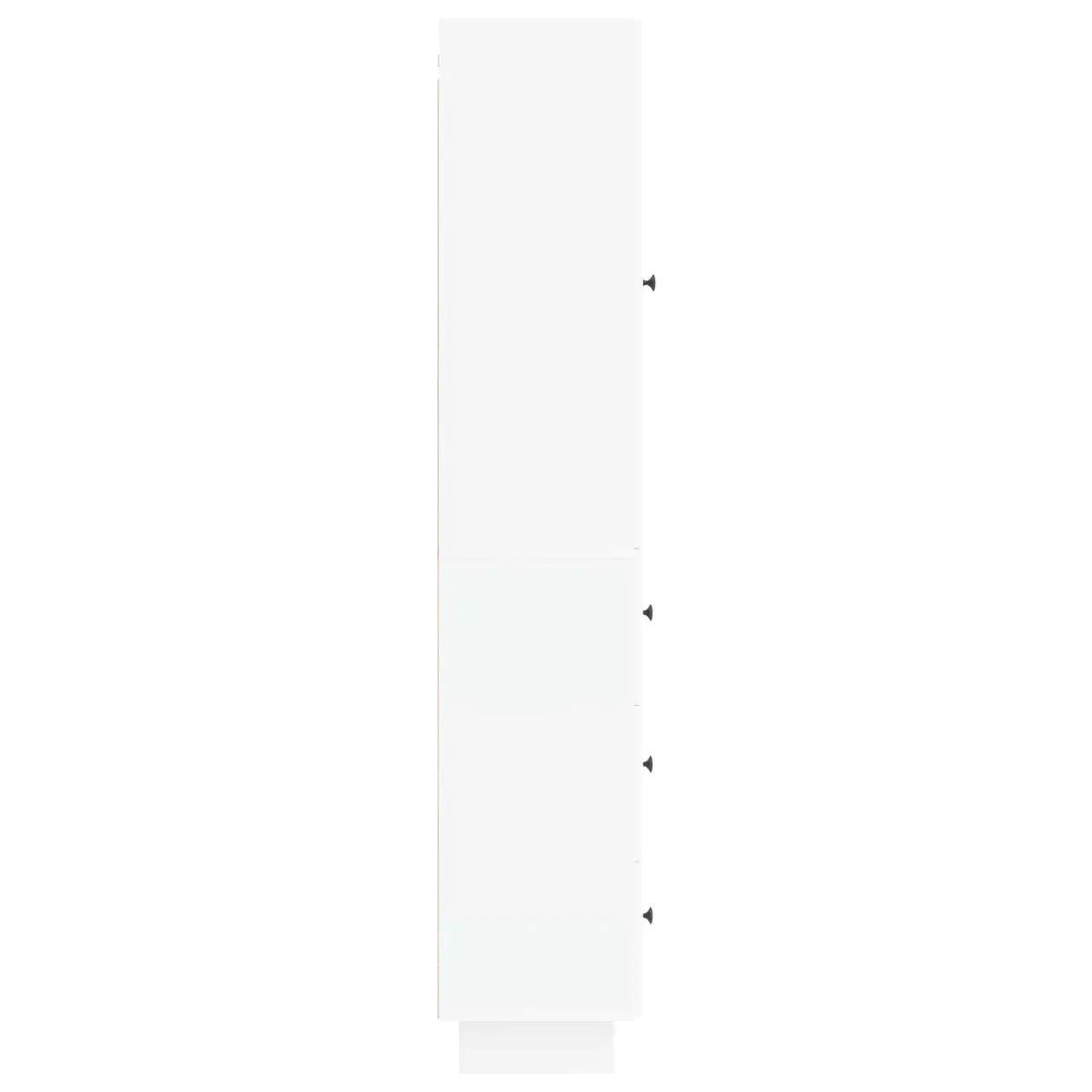 Engineered Wood White Cabinet Set with 2 Pieces