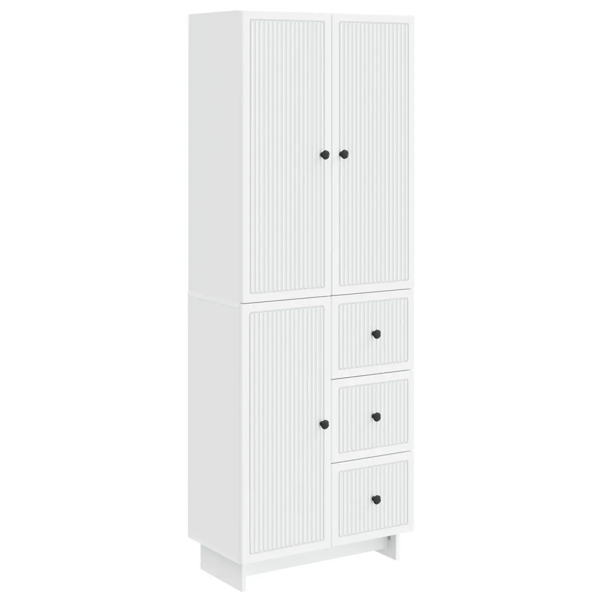Cabinet Set 2 pcs Storage Furniture Engineered Wood Modular Living Room