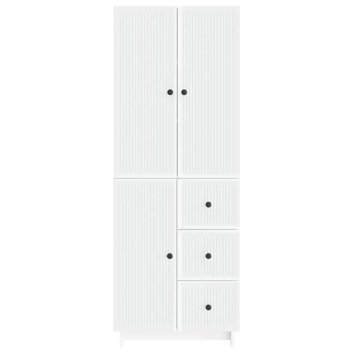 Cabinet Set 2 pcs Storage Furniture Engineered Wood Modular Living Room