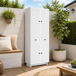 Premium White Cabinet Set – 2 Pieces, 66 x 34.5 x 90 cm