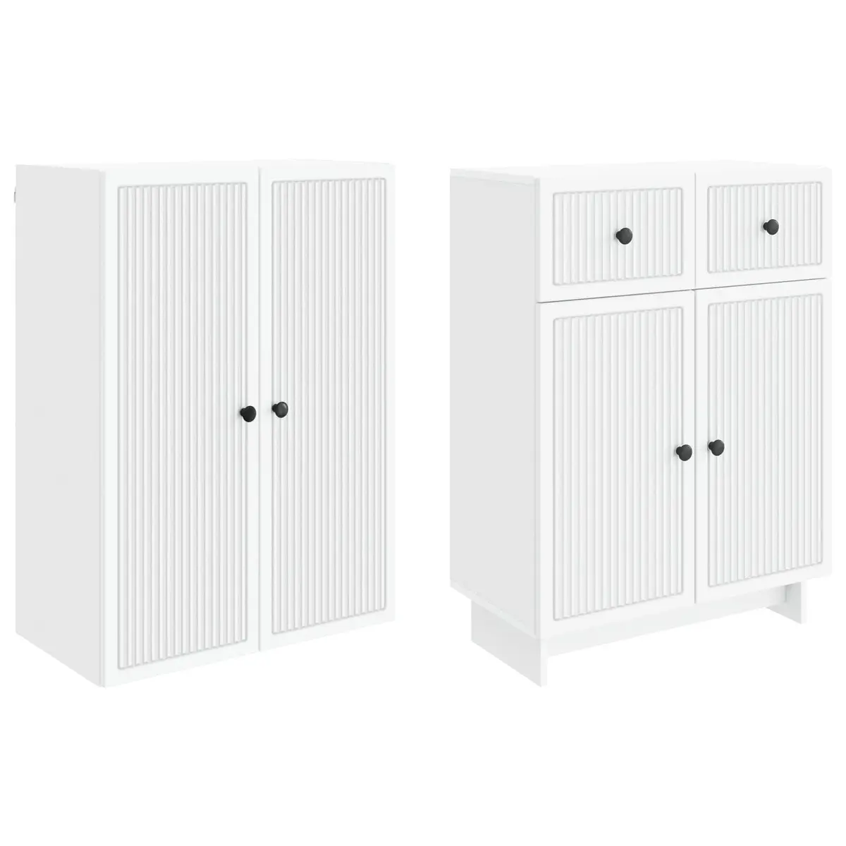 Cabinet Set Engineered Wood 66 x 34.5 x 90 cm White
