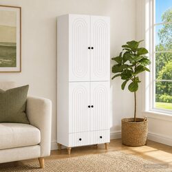Durable 2-Piece Cabinet Set for Storage and Display