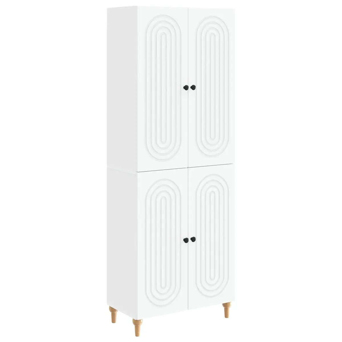 Engineered Wood Storage Cabinet Set 2 pcs 66x34.5x90cm