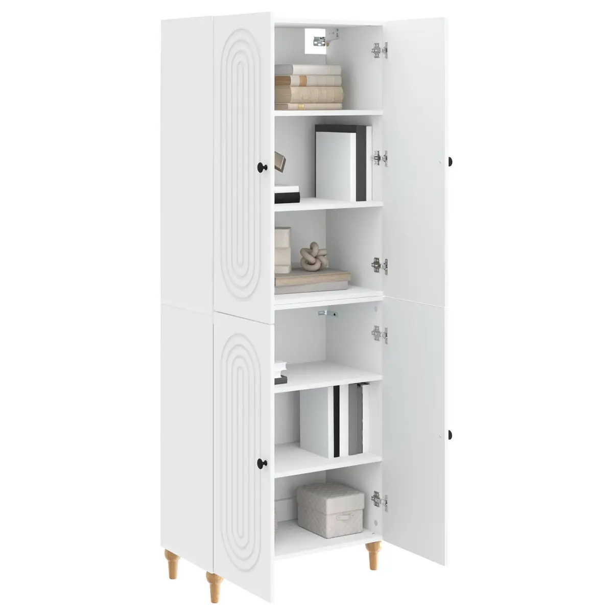 Engineered Wood Storage Cabinet Set 2 pcs 66x34.5x90cm