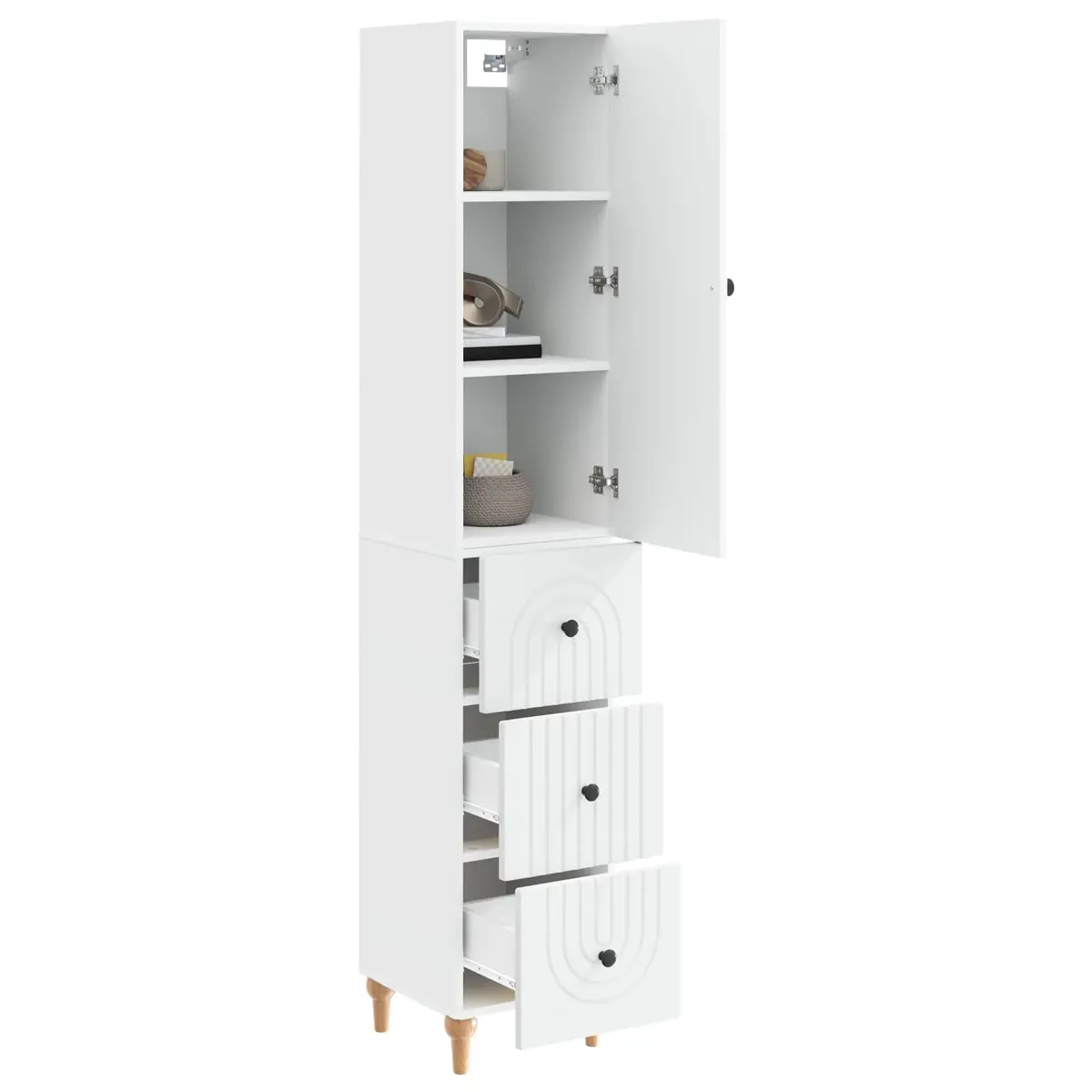 Cabinet Set 2 pcs Engineered Wood Storage