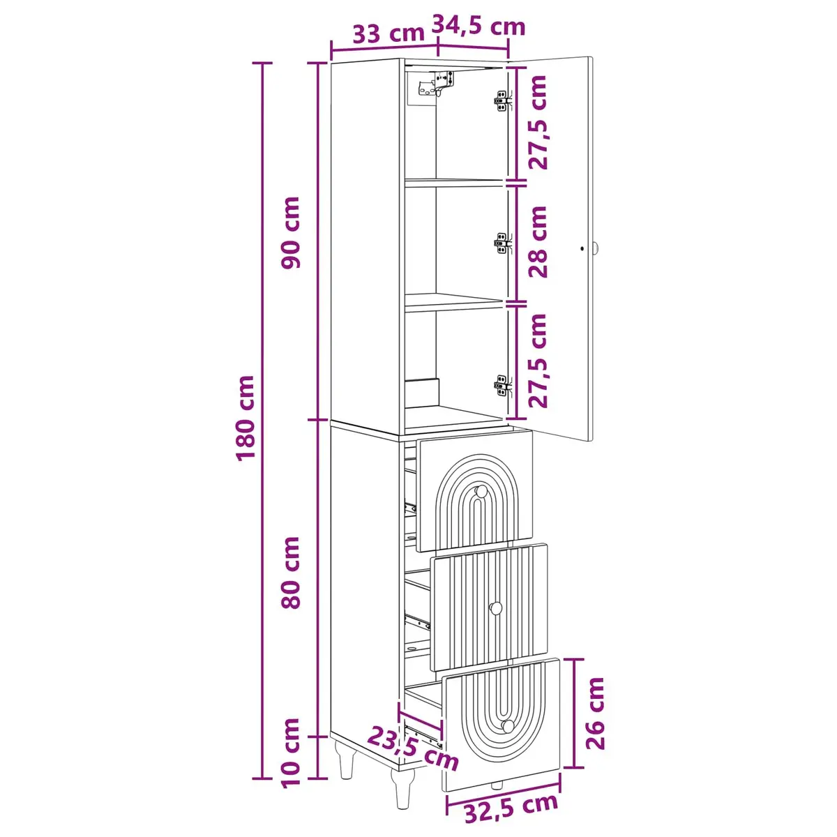 Cabinet Set 2 pcs Engineered Wood Storage