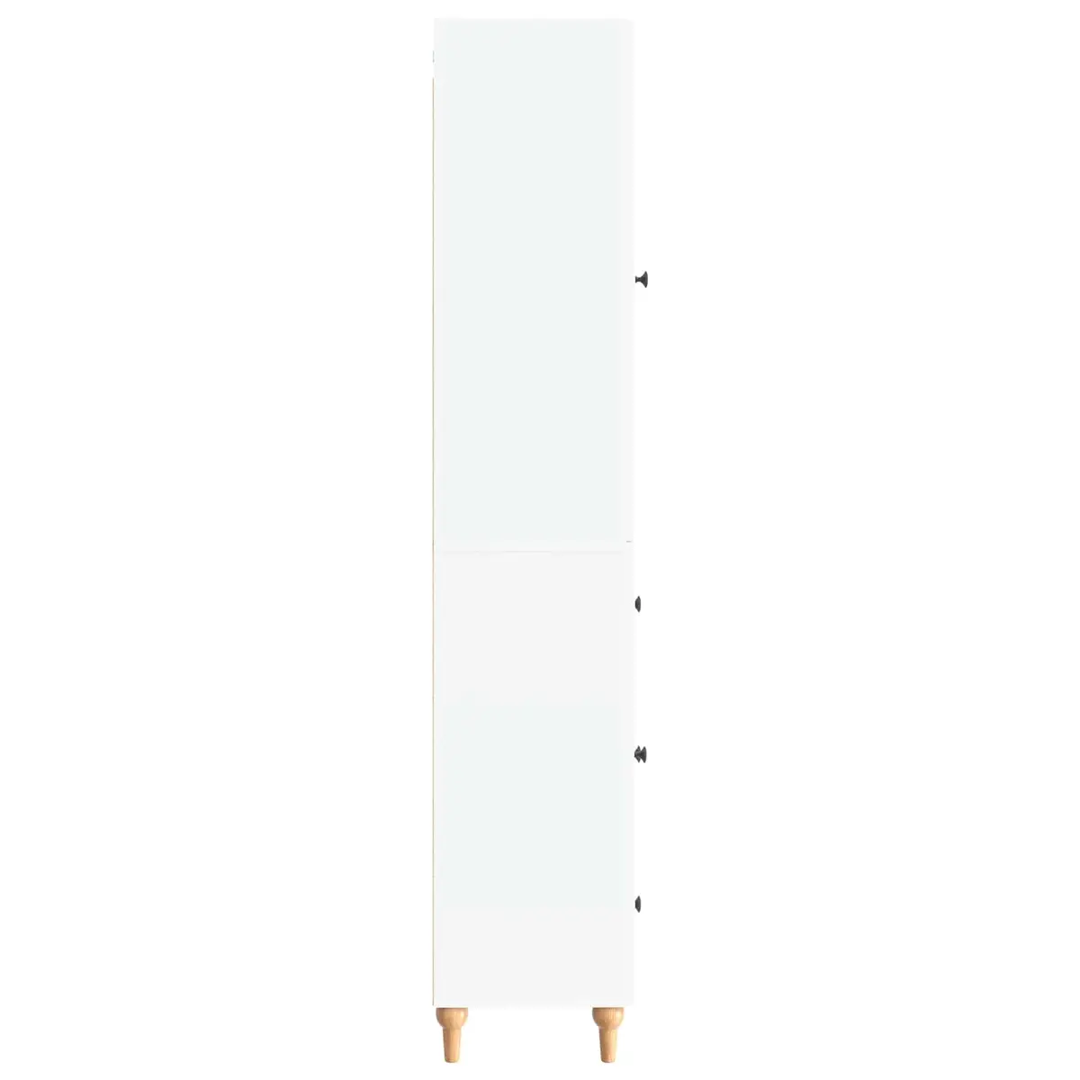 Cabinet Set 2 Pieces White Storage Furniture Shelves Drawers Compartments