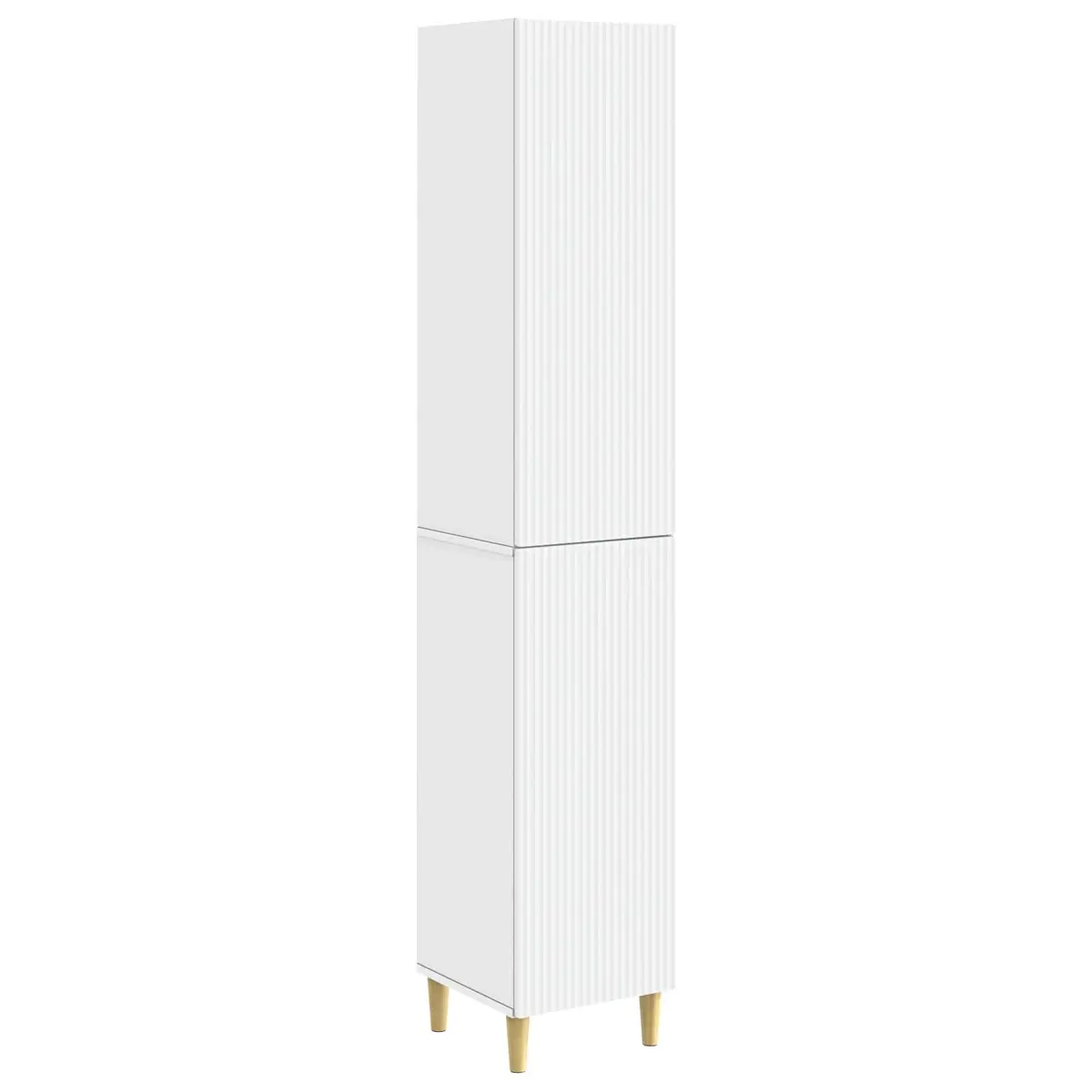 Engineered Wood Cabinet Set, 2 Pieces, White