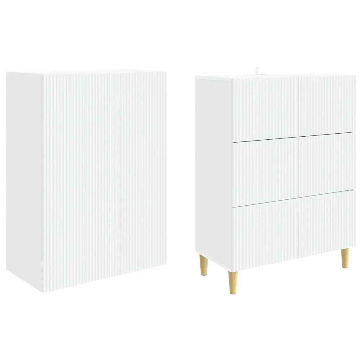 Engineered Wood Cabinet Set 66 x 34.5 x 90 cm