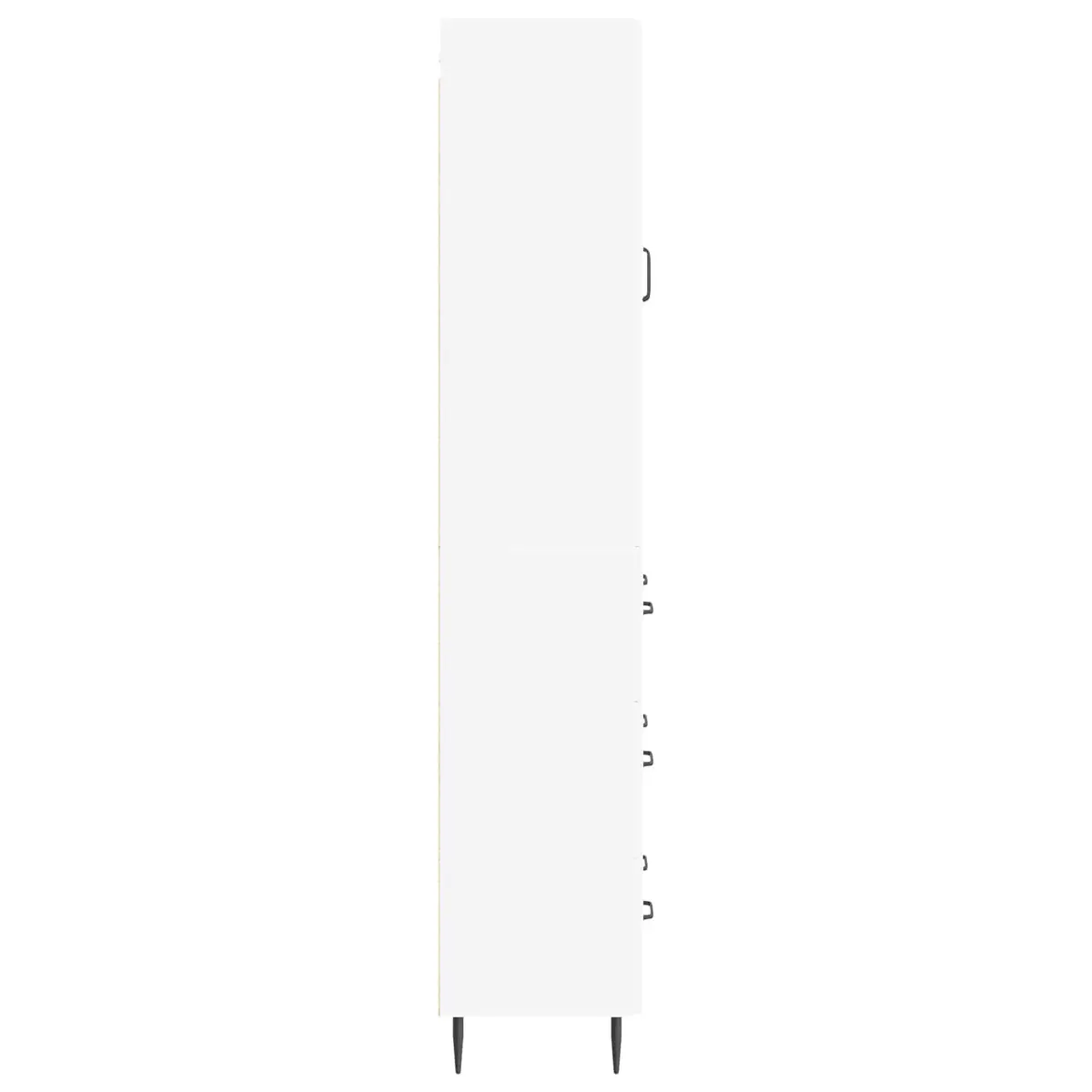 Storage Cabinet Set 2 pcs White 66 x 34.5 x 90 cm Adjustable Shelves