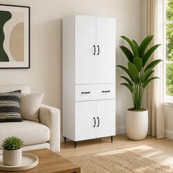 High-Quality White Cabinet Set for Storage Needs