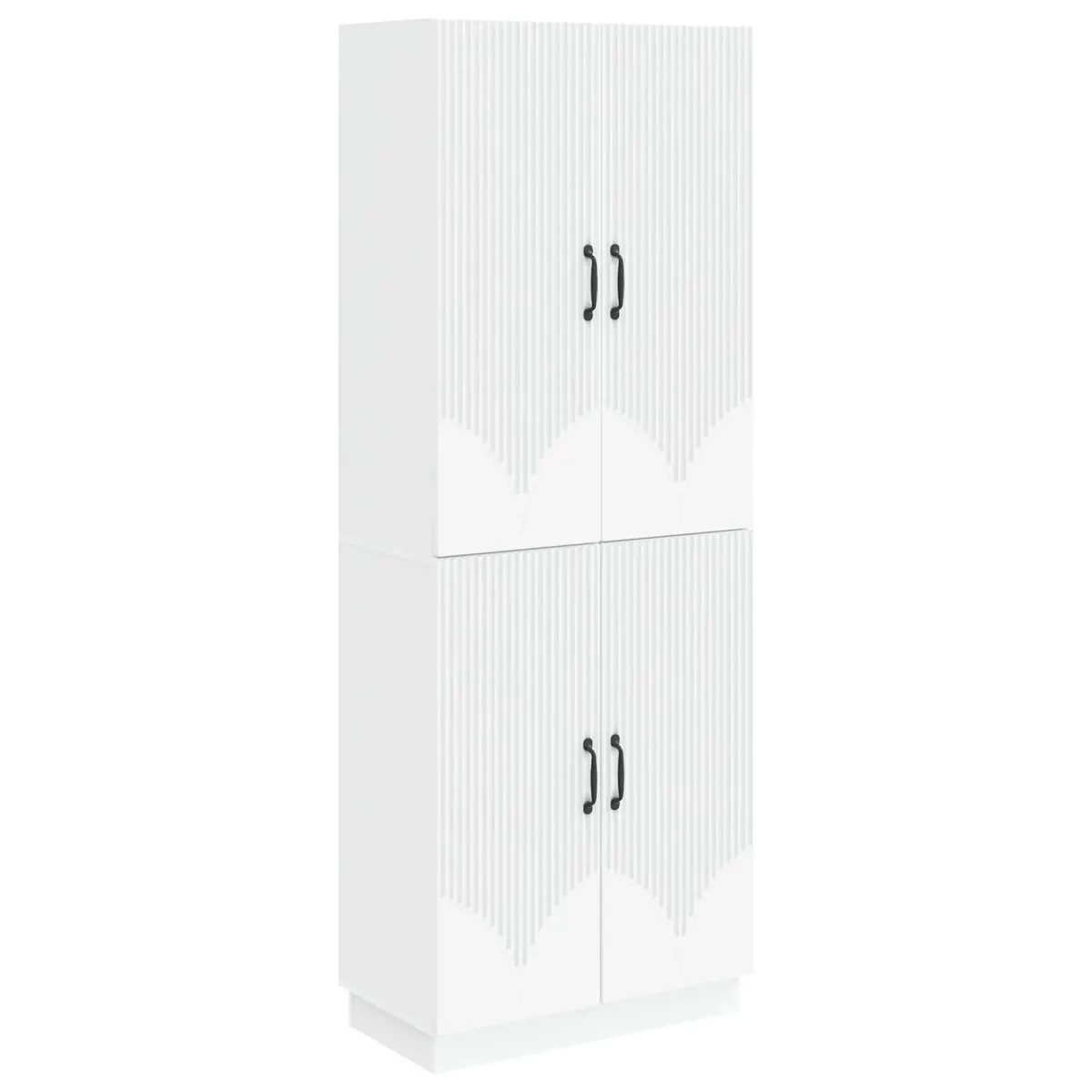2-Piece White Cabinet Set for Indoor & Outdoor