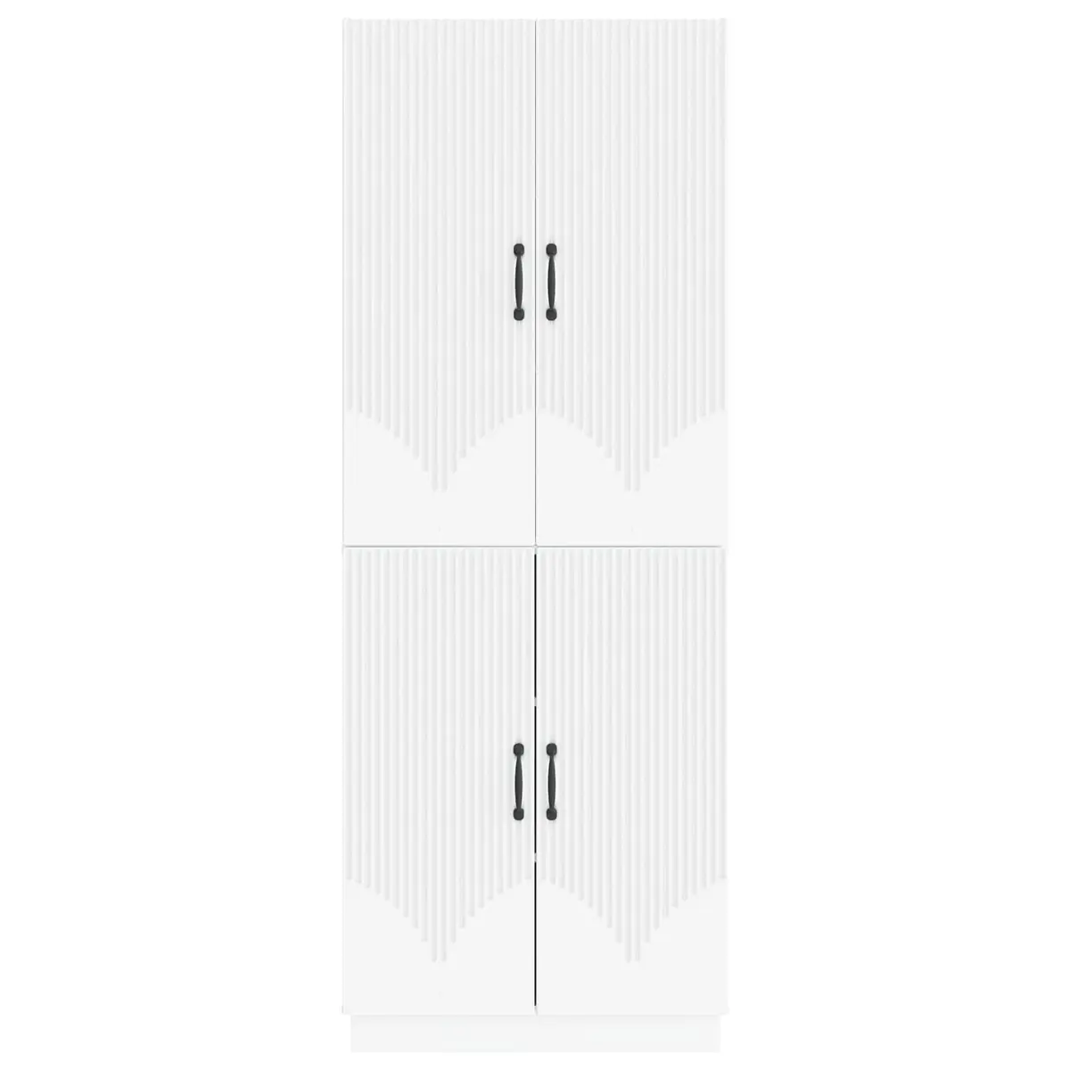 2-Piece White Cabinet Set for Indoor & Outdoor
