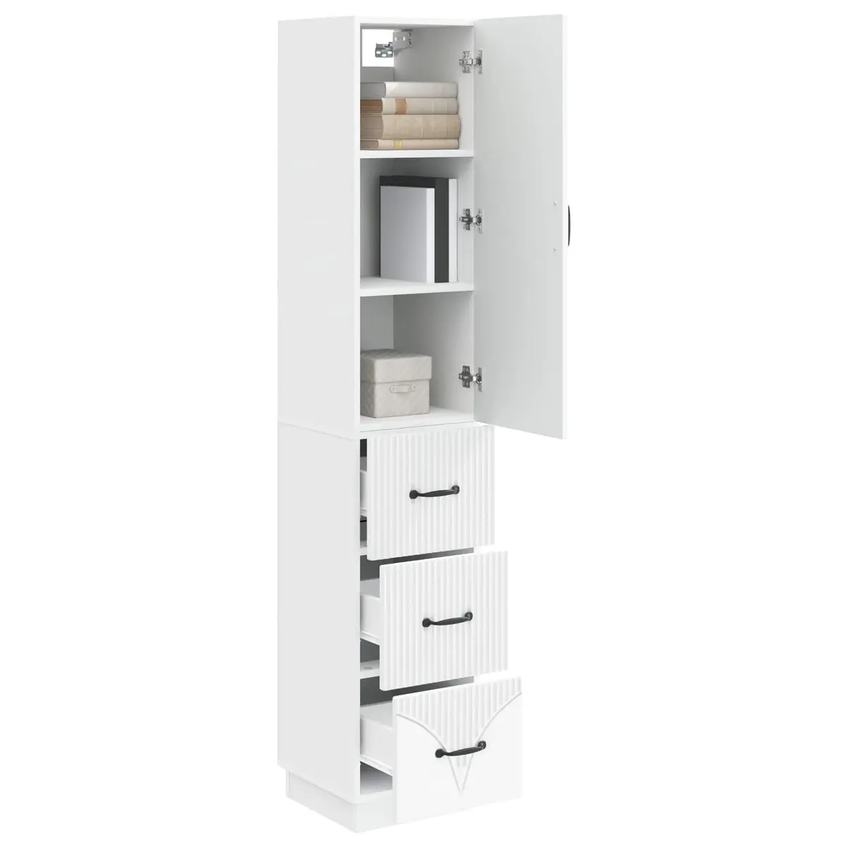 Storage Cabinet Set with Sliding Doors