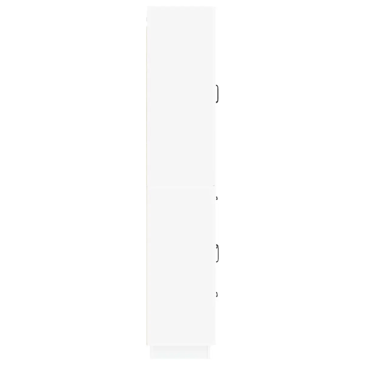 2-Piece Cabinet Set in White Engineered Wood