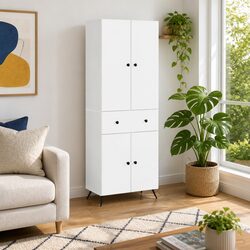 Modern White 2-Piece Furniture Set for Stylish Storage
