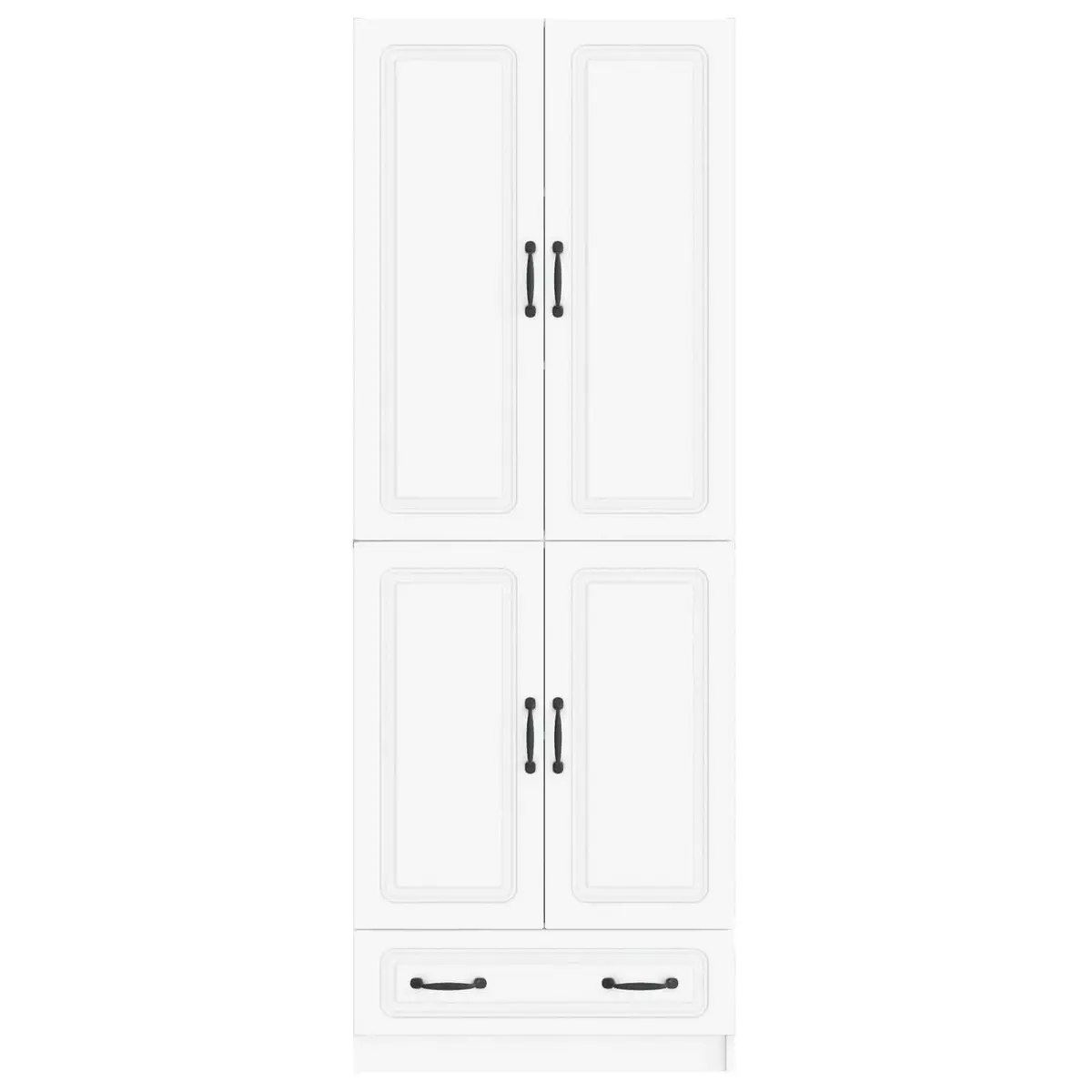 White Cabinet Set 2 Pieces for Home Storage
