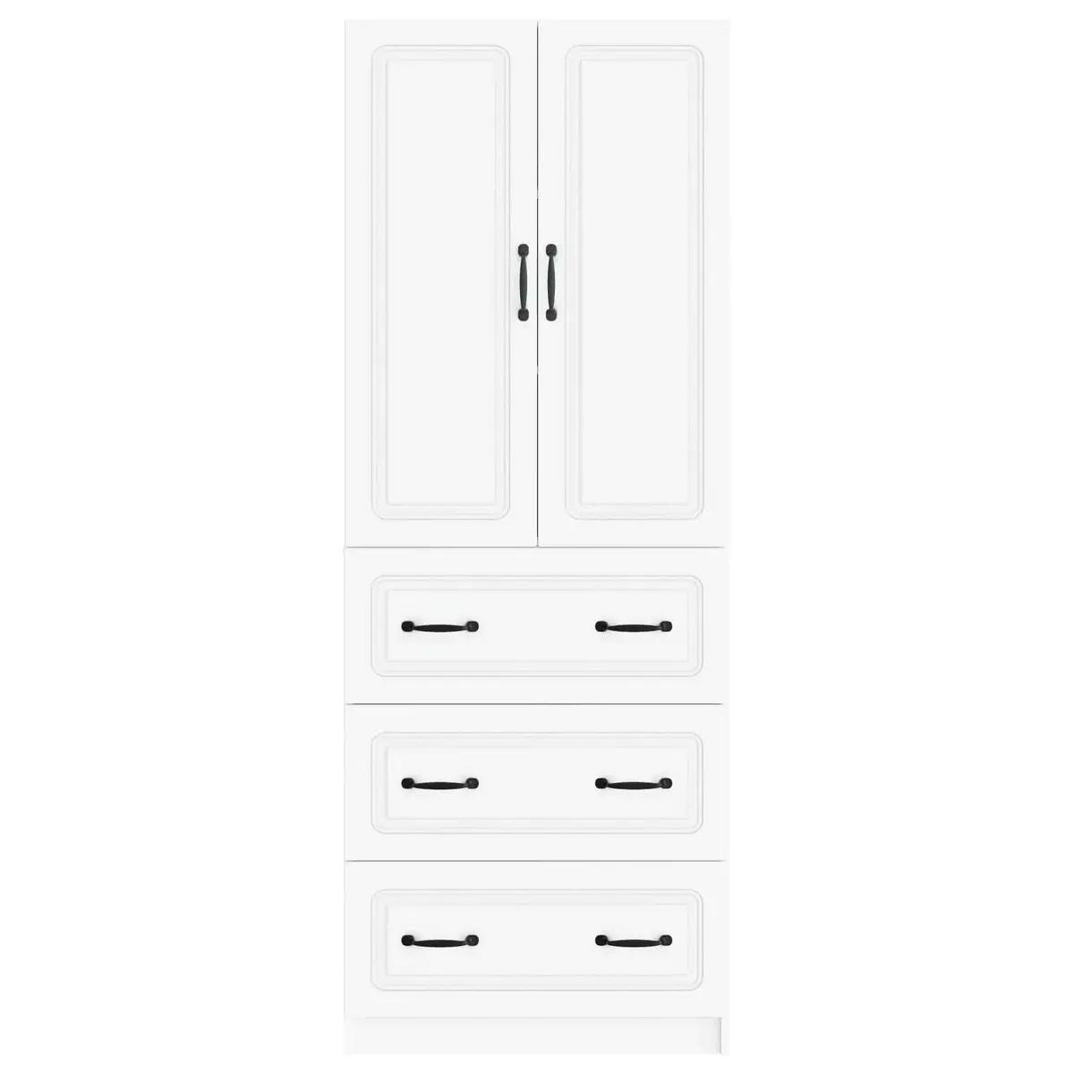 White Storage Cabinet Set for Home Organization