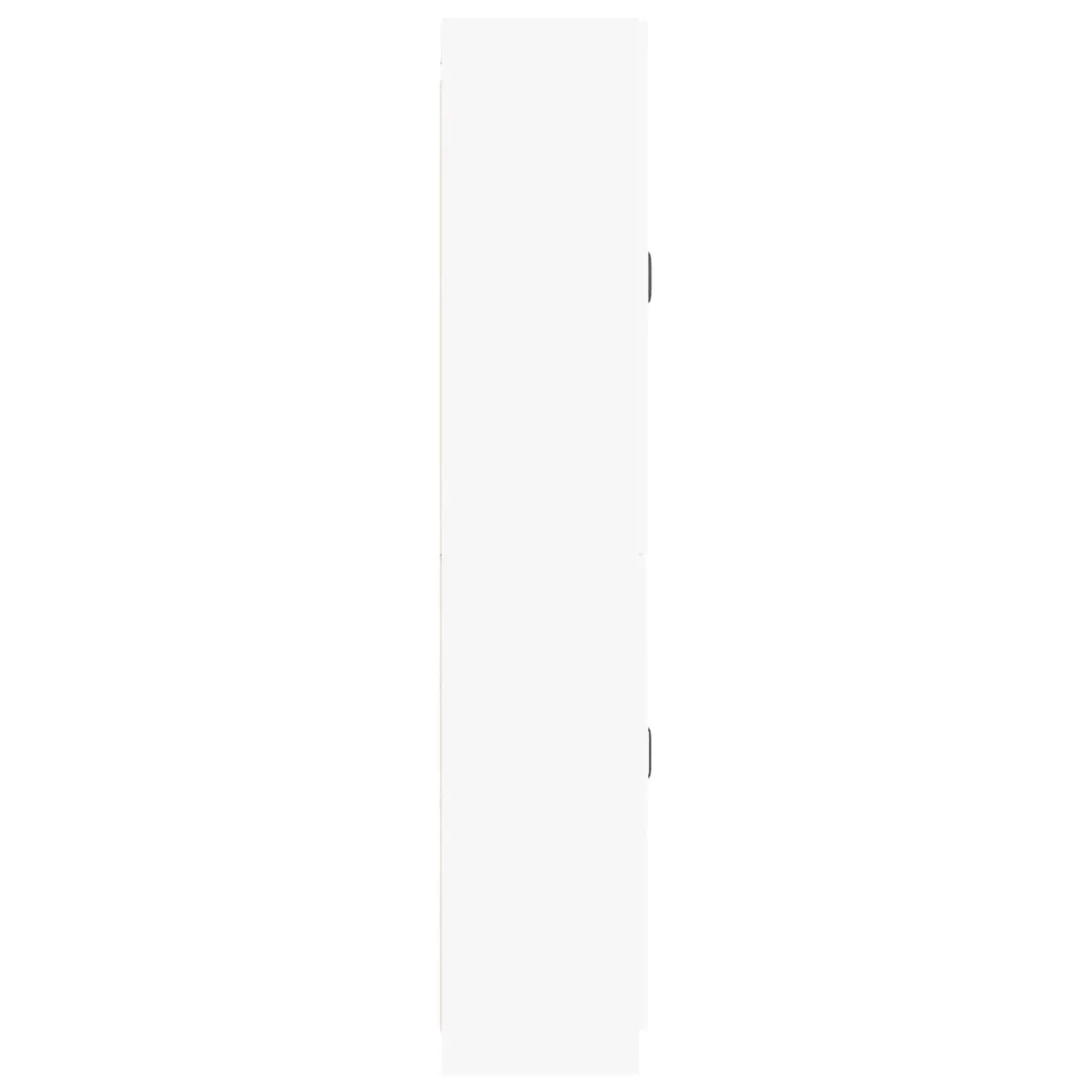 Cabinet Set 2 Pieces White Modern Furniture Storage Living Room Organiser